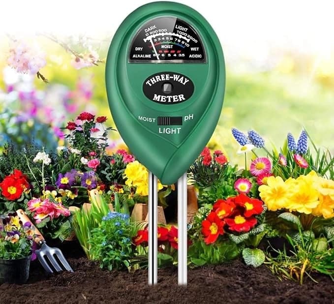 Premium Quality Soil Tester 3 in 1 PH Meter | Digital Moisture, Gardening Water, Soil Testing Machine with LCD Display