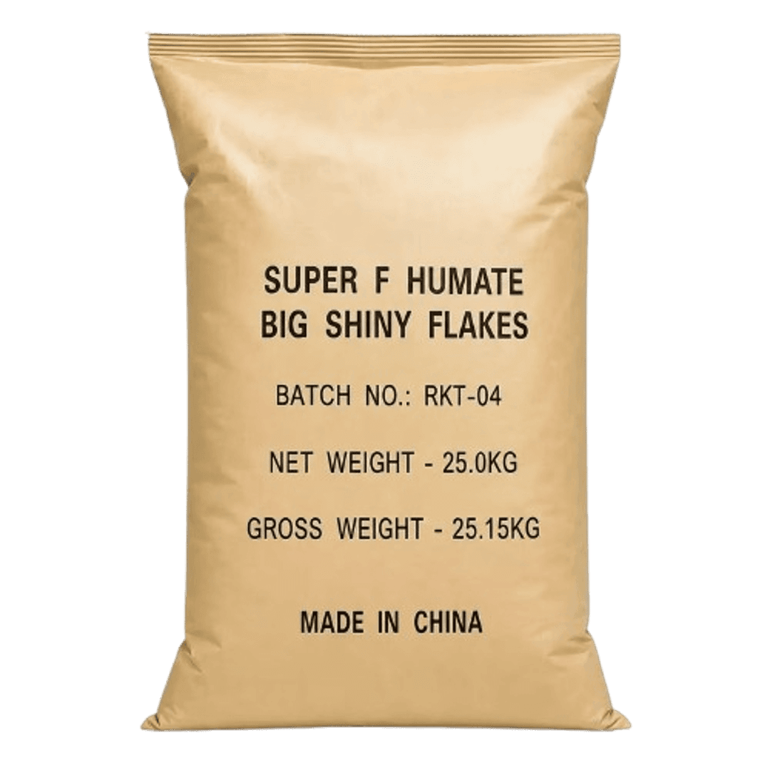 Super F Humate Big Shiny Flakes  98%