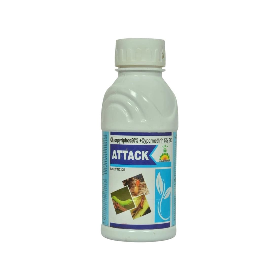 Attack Chlorpyriphos 50% +Cypermethrin 5% EC Insecticide