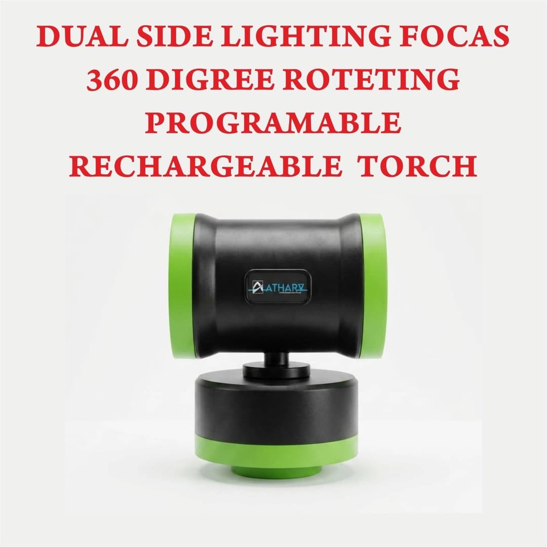 Athar dual side rechargeble roteting light