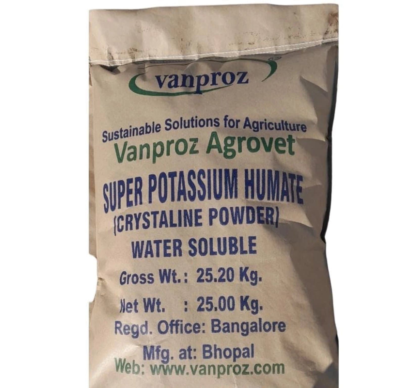 V Hume Super Potassium Humate 98% Organic Fertilizer 25 KG Bag