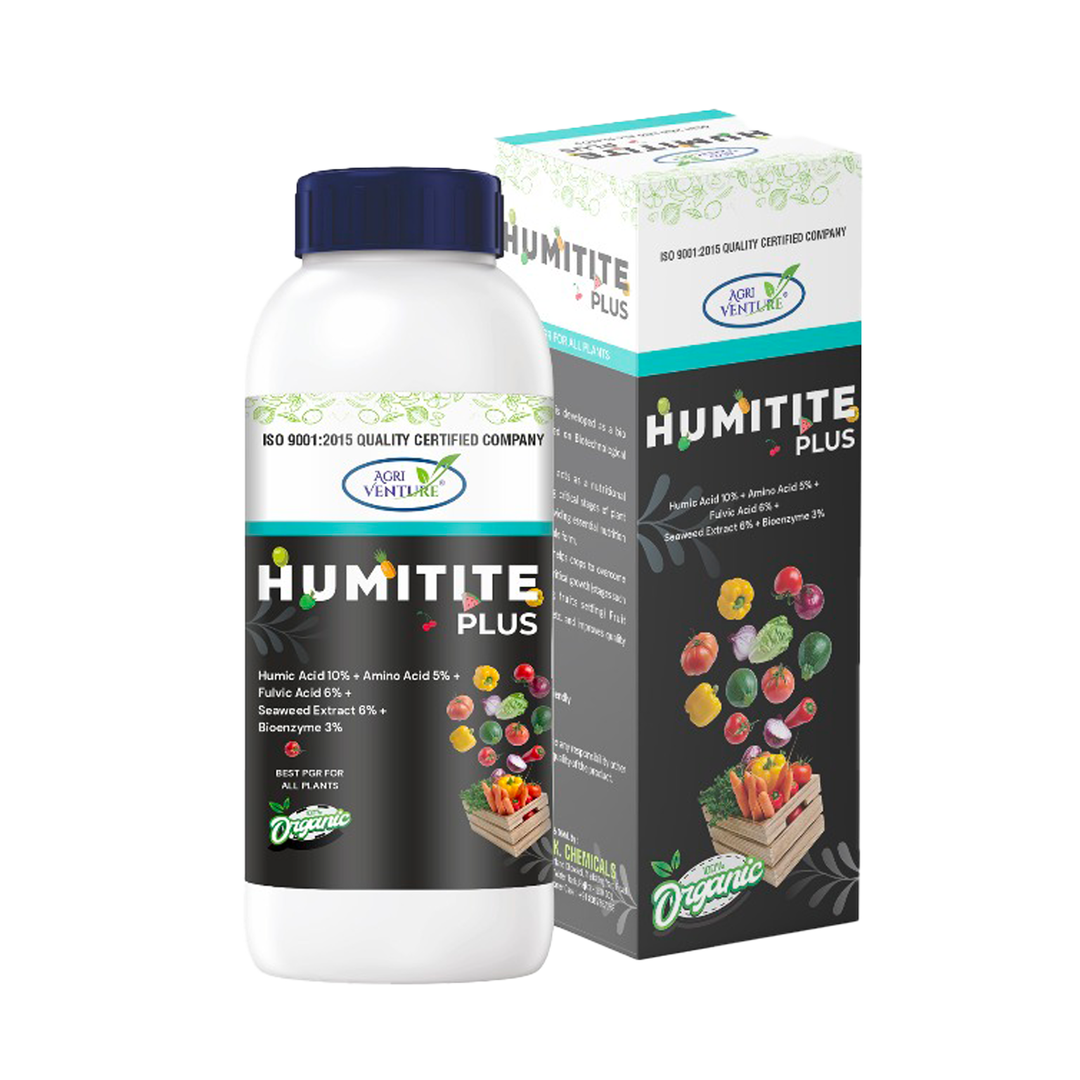 Agriventure HUMITITE PLUS Humic Acid 10%, Amino Acid 5%, Fulvic Acid 6%, Seaweed Extract 6%, Bioenzyme 3%