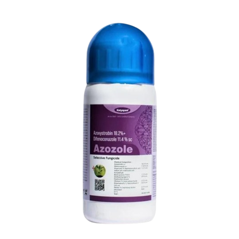 Azozole Chemical Fungicide | Azoxystrobin 18.2 % + difenoconazole 11.4 % SC | Katyayani
