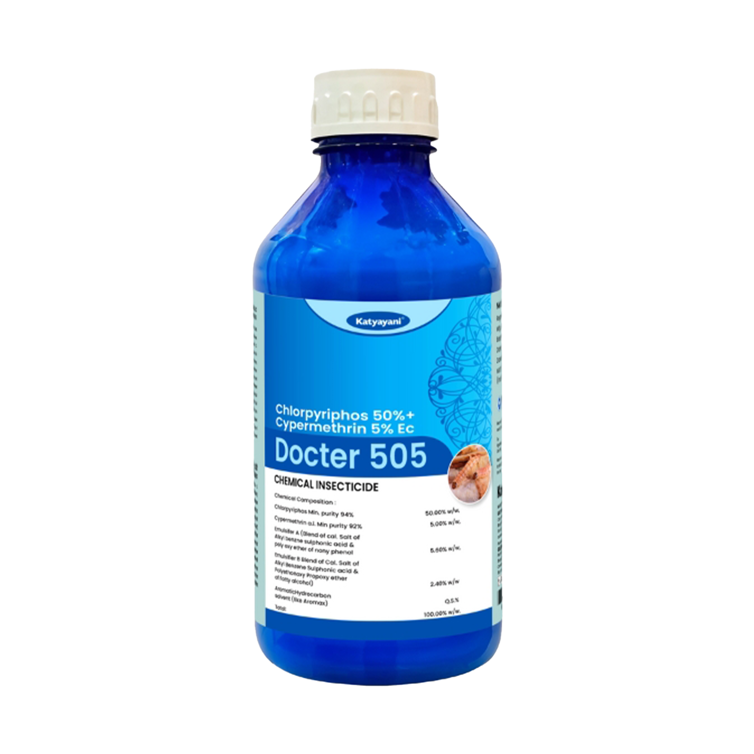 KATYAYANI DOCTER 505 | CHLORPYRIPHOS 50% + CYPERMETHRIN 5% EC | CHEMICAL INSECTICIDE