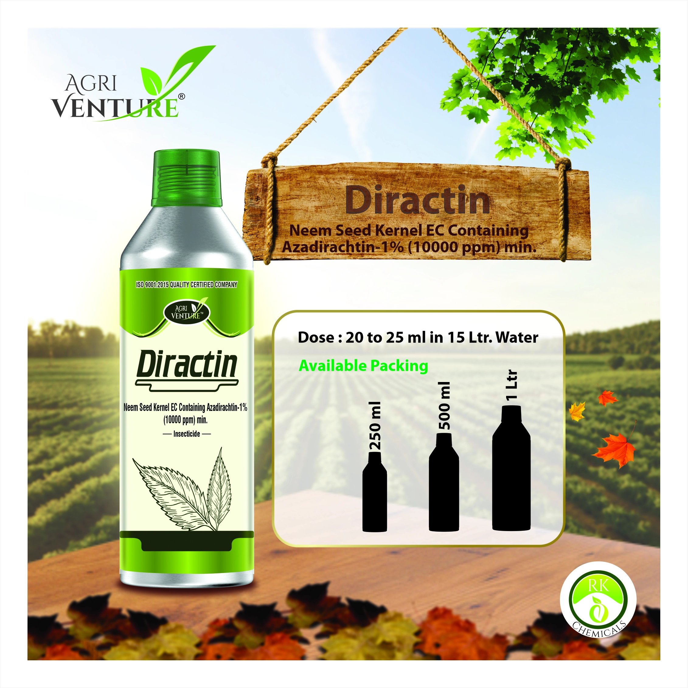 Agriventure Diractin Neem Seed Kernel EC (Azadirachtin 300 ppm Min.)