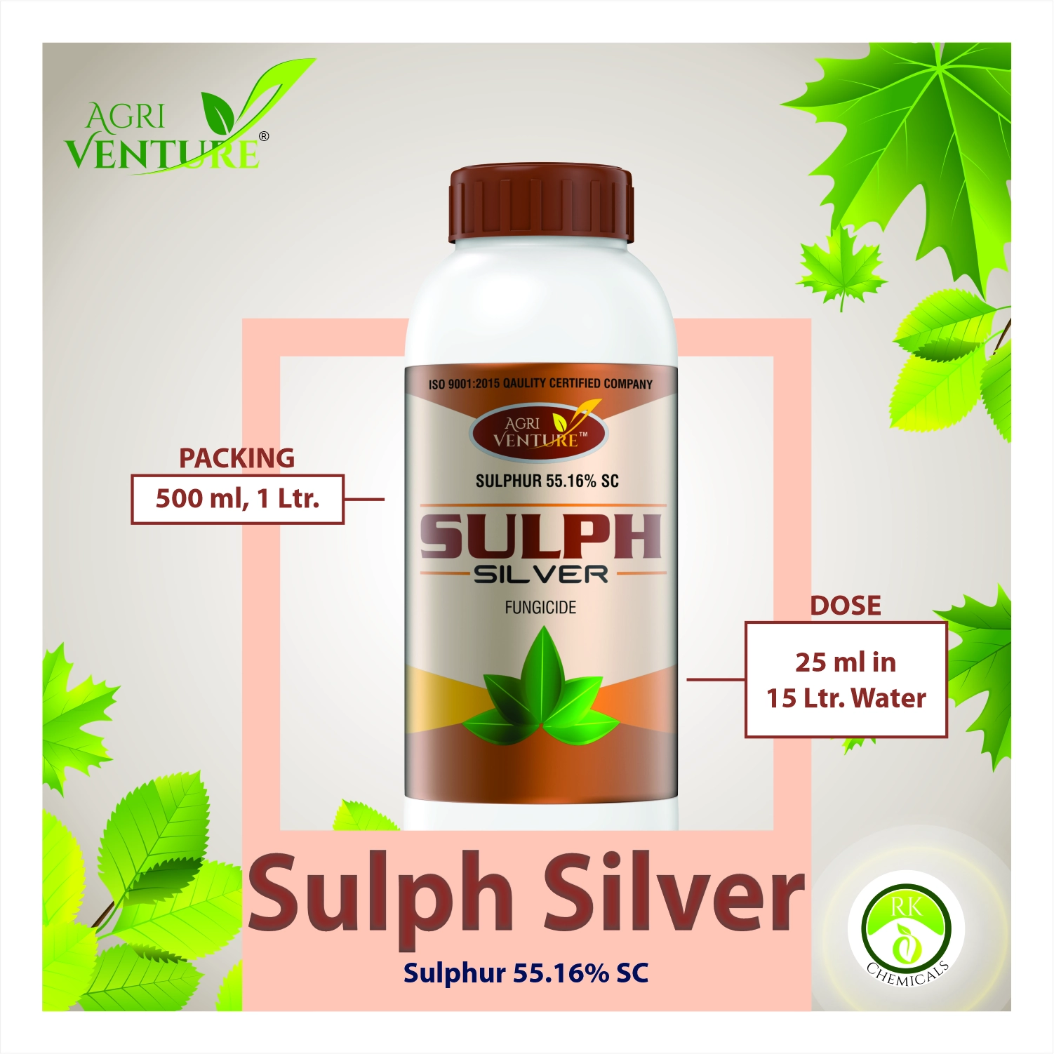 Agriventure Sulph Silver Sulphur 55.16% SC Fungicide