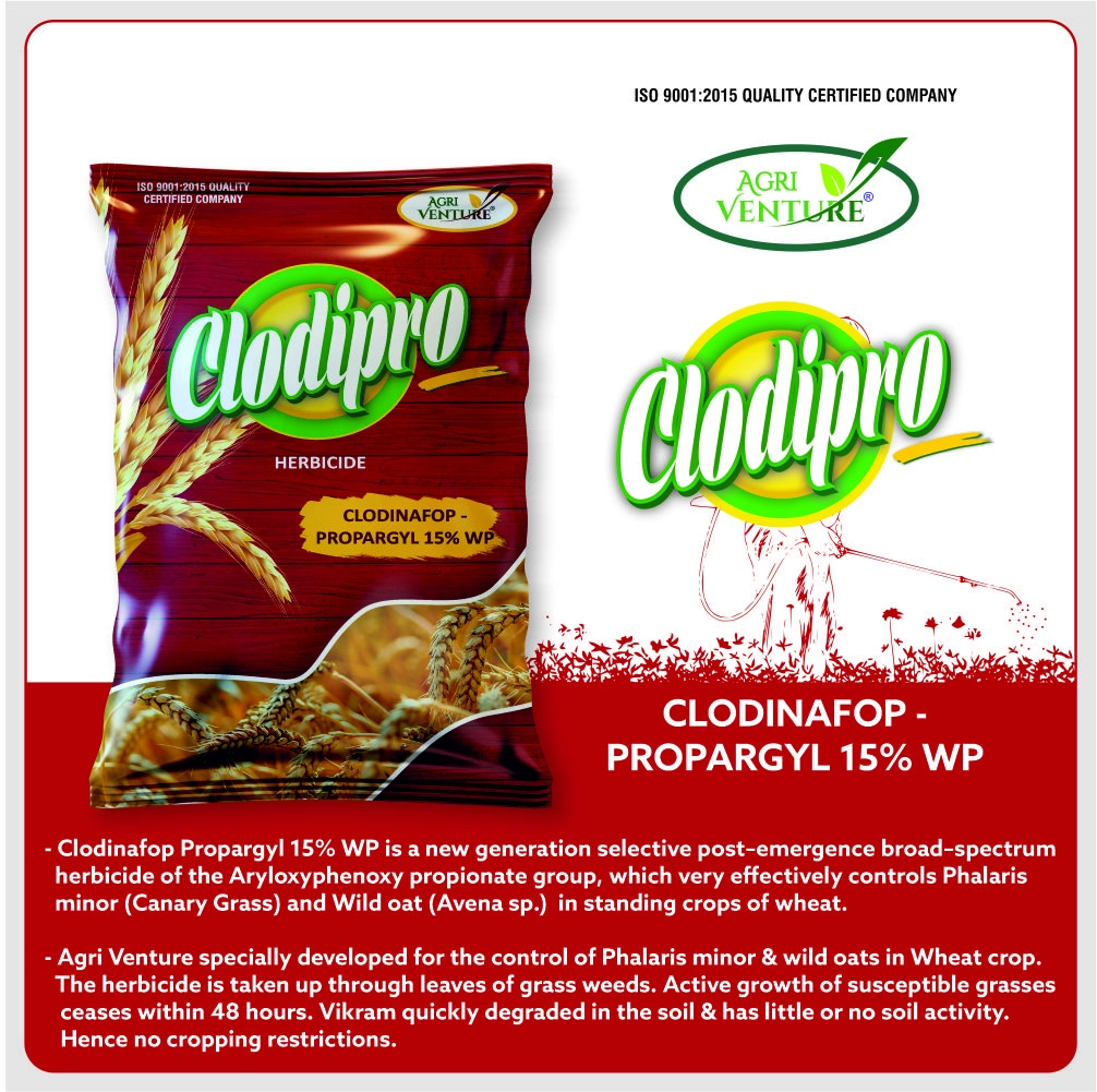Agriventure Clodipro Clodinafop Propargyl 15% WP Herbicide