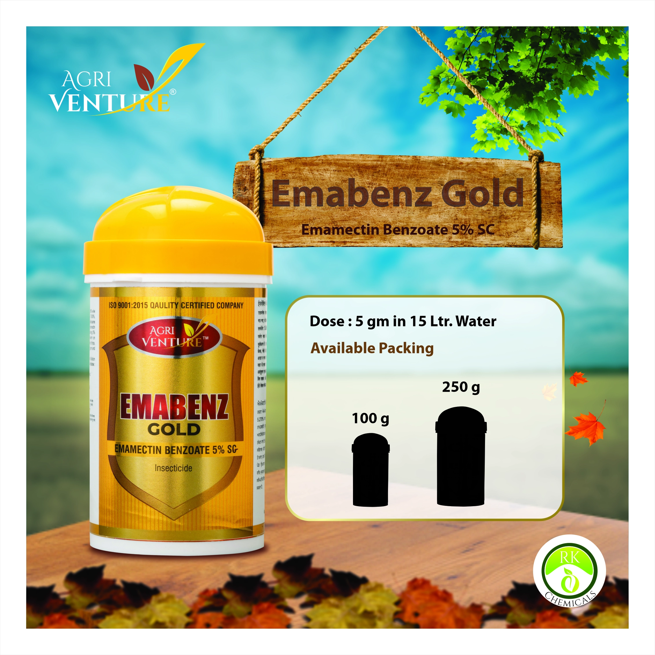 Agriventure Emabenz Gold Emamectin Benzoate 5% SG Insecticide