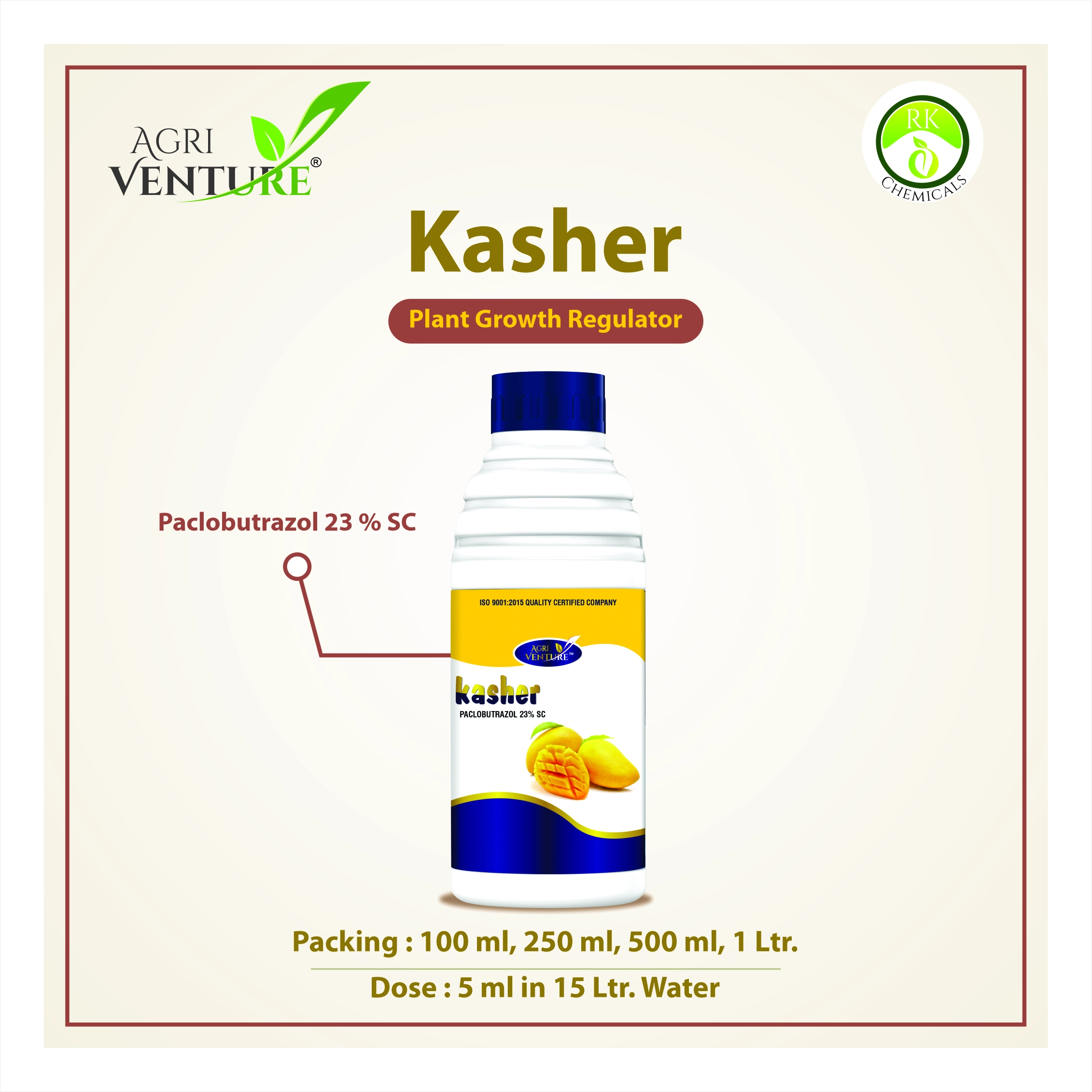 Agriventure Kasher Paclobutrazol 23% SC Plant Growth Regulator