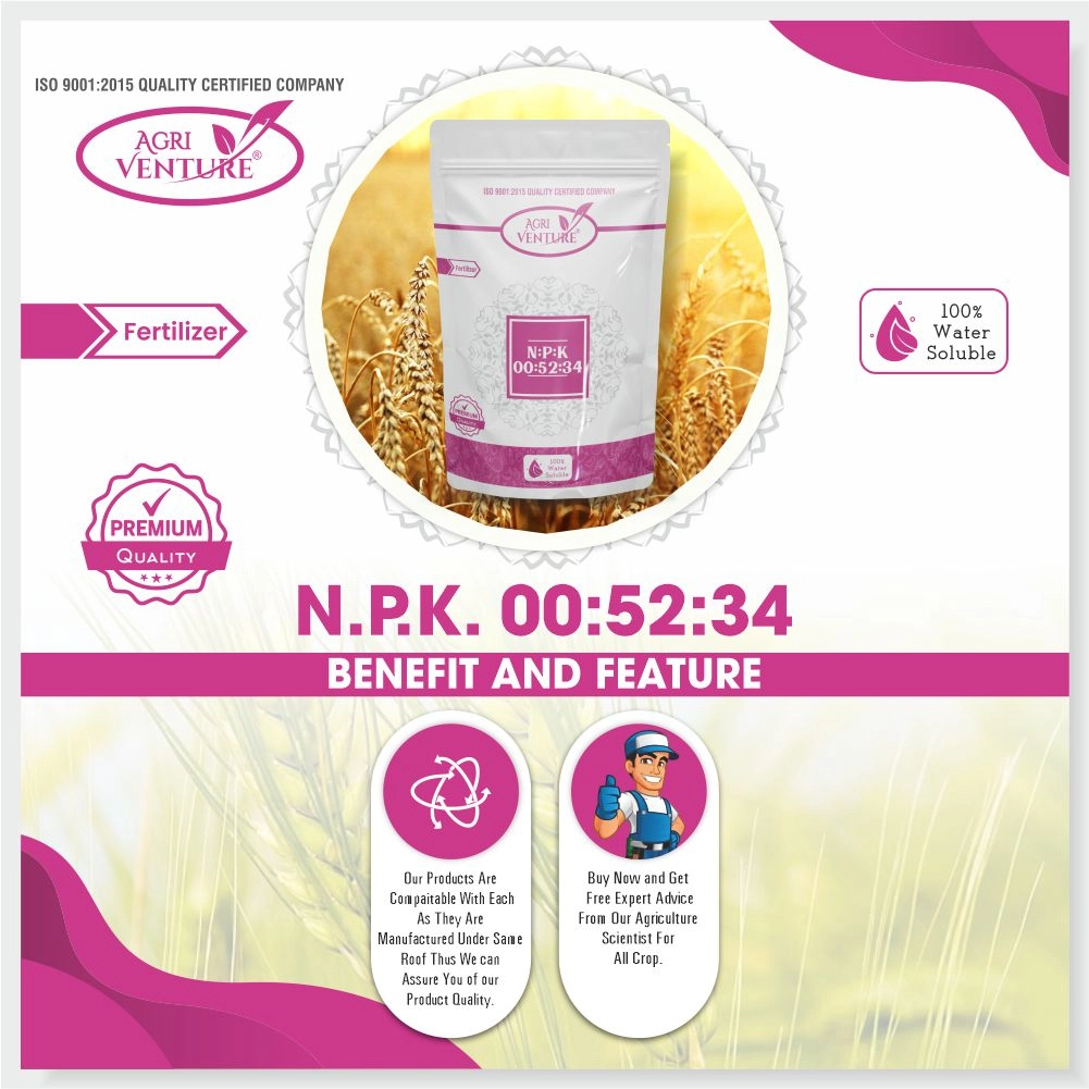 Agriventure NPK 00-52-34 Water Soluble Fertilizer