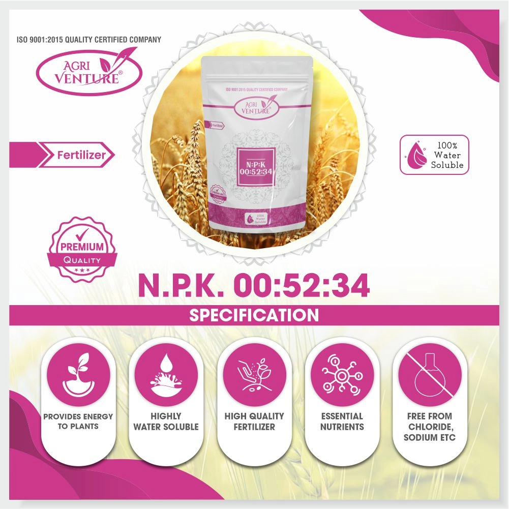 Agriventure NPK 00-52-34 Water Soluble Fertilizer