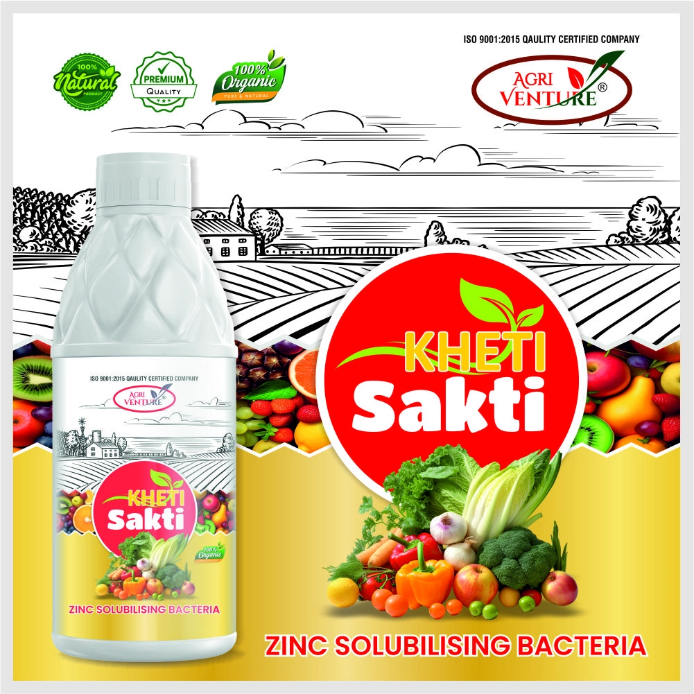 Agriventure Kheti Sakti ZSB (Zinc Solubilizing Bacteria) Biofertilizer