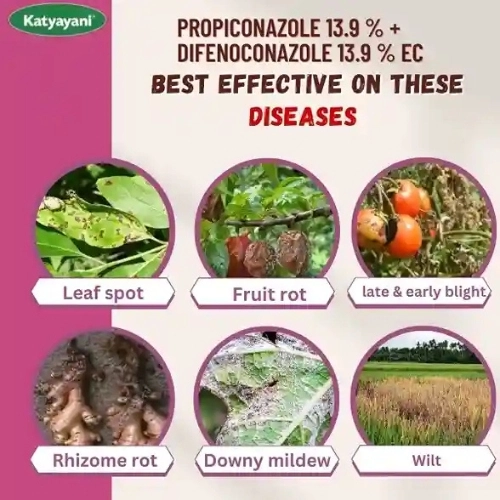 Katyayani Prodifen Propiconazole 13.9 % + Difenoconazole 13.9 % EC Chemical Fungicide